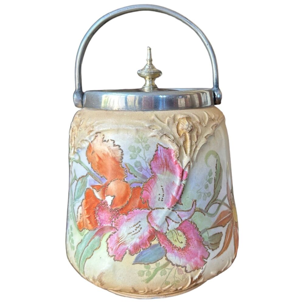 Vintage 19th Century ROYAL Bonn Biscuit Cookie Barrel